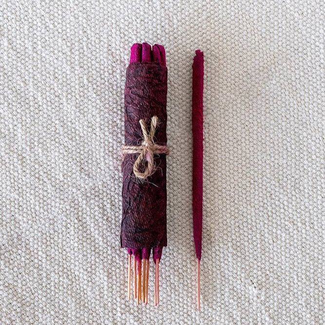 Artisanal Hand Rolled Incense - Pure Rose