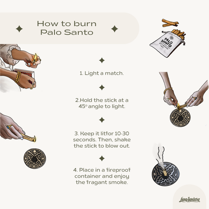 Premium Ecuadorian Palo Santo Smudging Sticks Single Pack