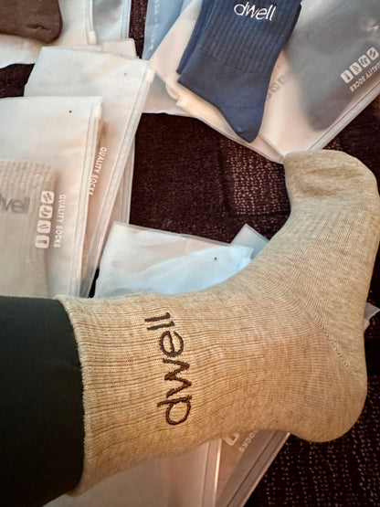 Dwell Logo Socks
