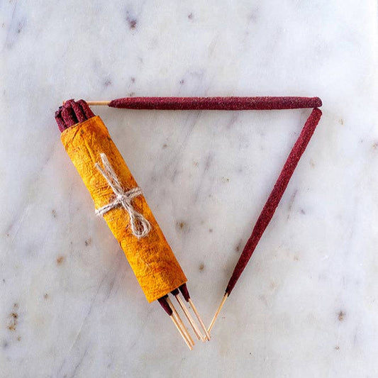 Artisanal Hand Rolled Incense - Red Lotus