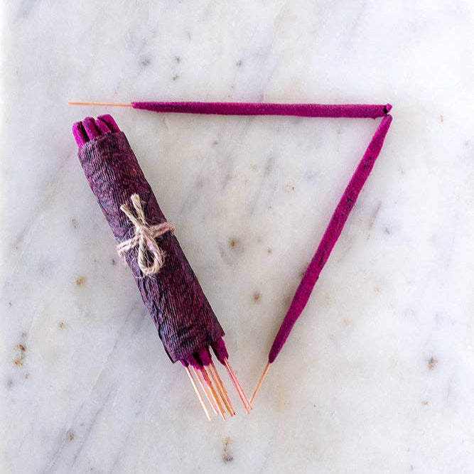 Artisanal Hand Rolled Incense - Pure Rose