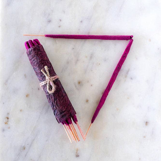 Artisanal Hand Rolled Incense - Pure Rose