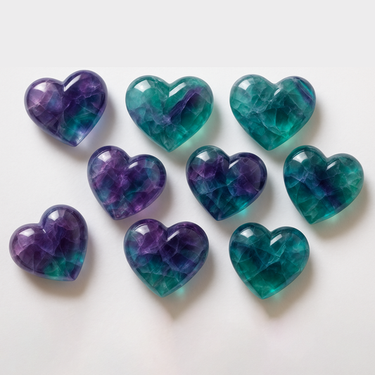 Flourite hearts