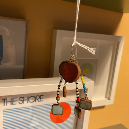 Rattlesnakes and rainbows earrings
