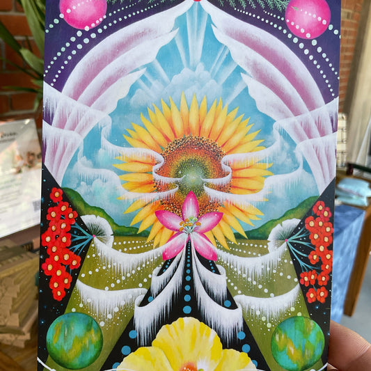 Rattlesnakes and rainbows postcard