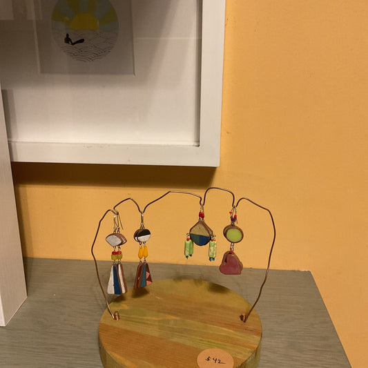 Rattlesnakes and rainbows earrings
