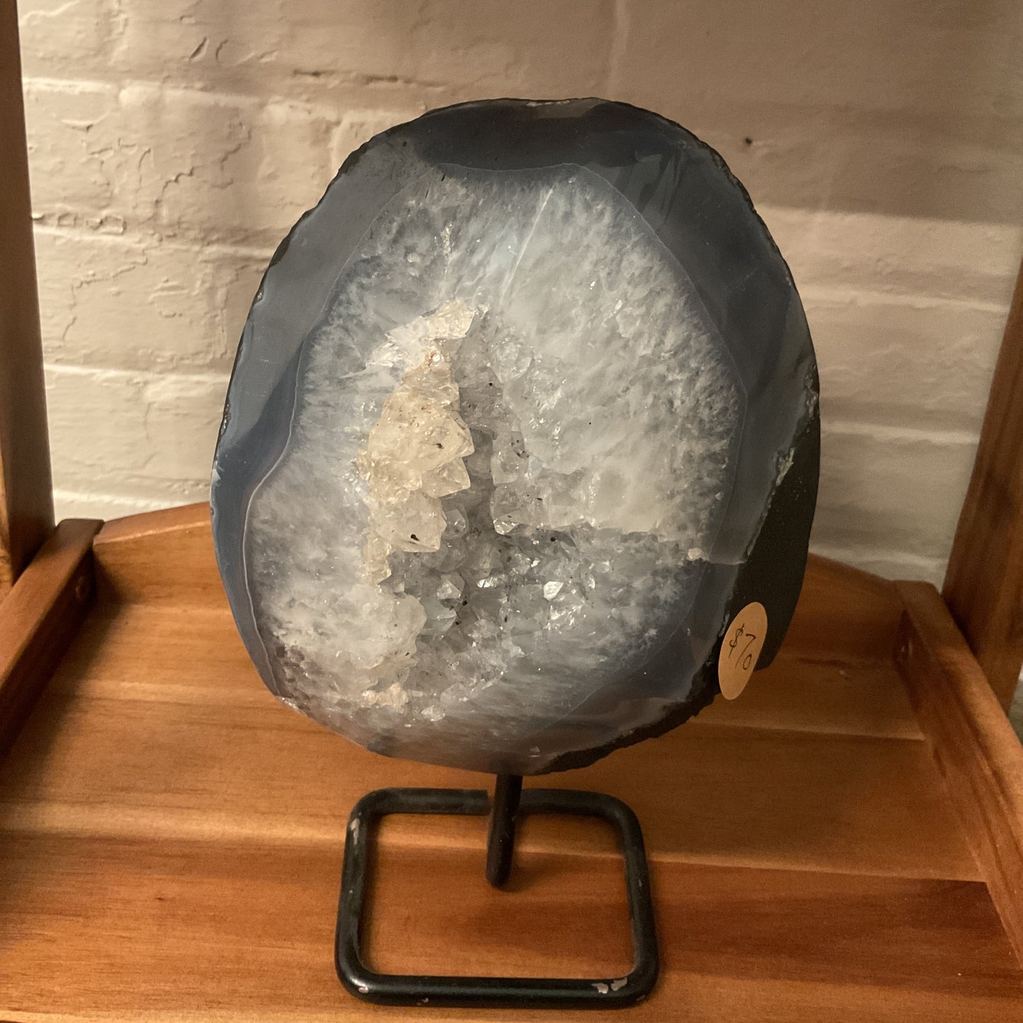 small mineral on stand